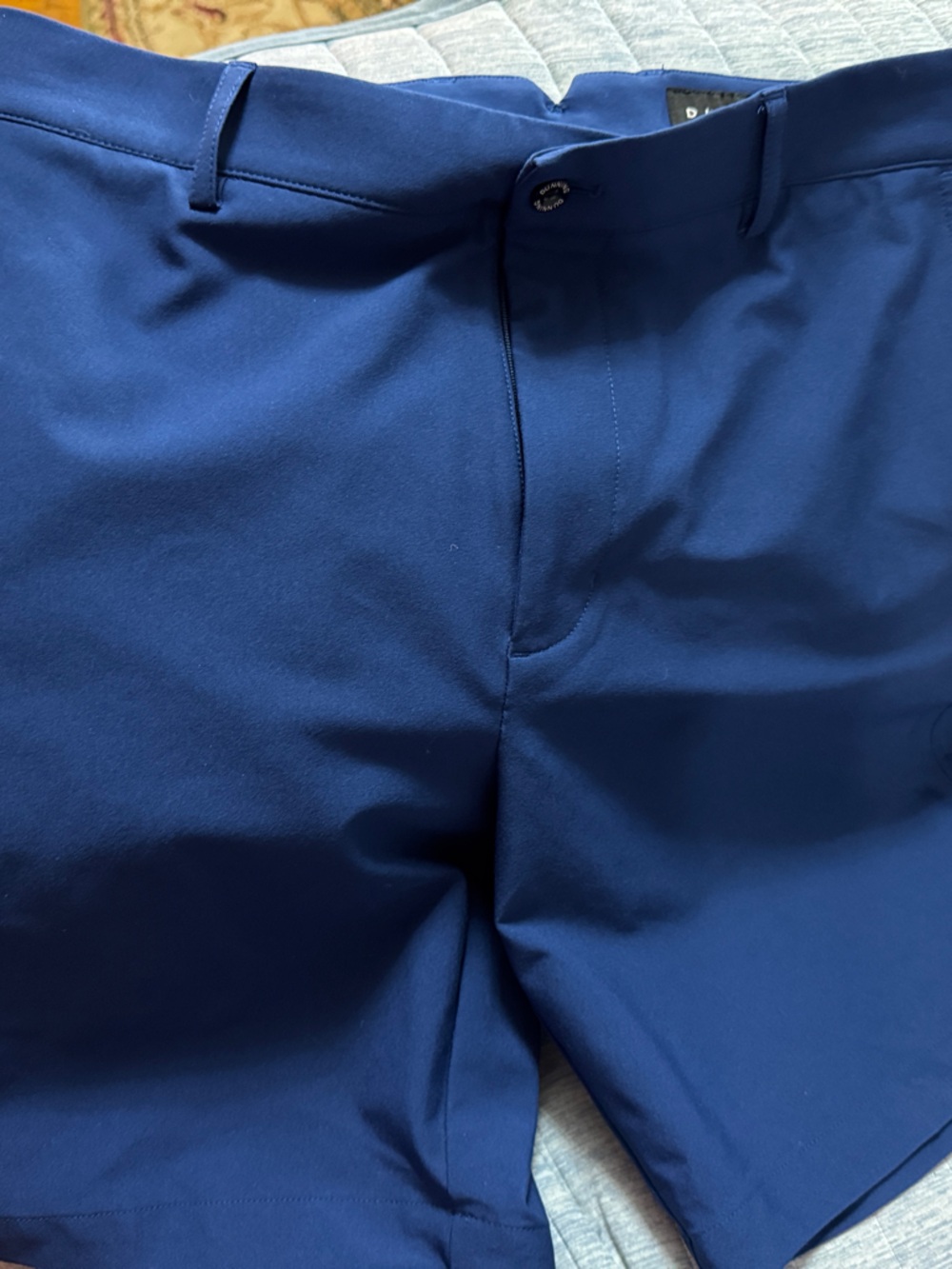Men's Flat Front Performance Shorts - Navy
